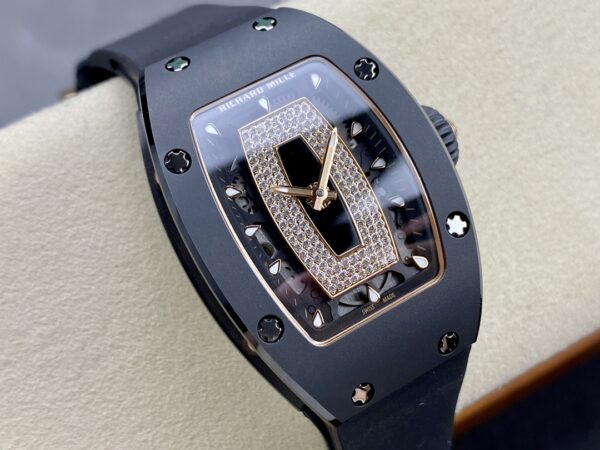 RICHARD MILLERM RM07-01 Black Ceramic BBA Factory Best Edition Black Rubber Strap - Best Replica Watches Store For Sale!
