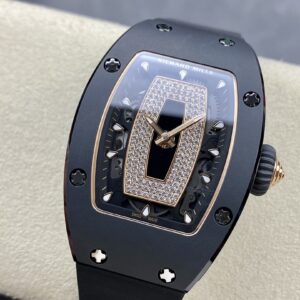 RICHARD MILLERM RM07-01 Black Ceramic BBA Factory Best Edition Black Rubber Strap - Best Replica Watches Store For Sale!