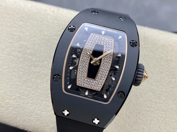 RICHARD MILLERM RM07-01 Black Ceramic BBA Factory Best Edition Black Rubber Strap - Best Replica Watches Store For Sale!
