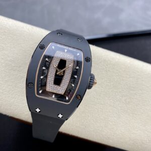 RICHARD MILLERM RM07-01 Black Ceramic BBA Factory Best Edition Black Rubber Strap - Best Replica Watches Store For Sale!