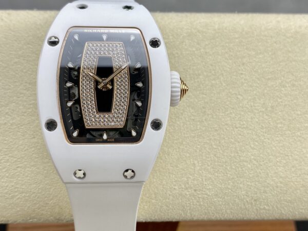 RICHARD MILLERM RM07-01 Ceramic BBA Factory Best Edition White Rubber Strap - Best Replica Watches Store For Sale!