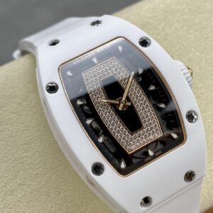 RICHARD MILLERM RM07-01 Ceramic BBA Factory Best Edition White Rubber Strap - Best Replica Watches Store For Sale!