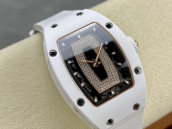 RICHARD MILLERM RM07-01 Ceramic BBA Factory Best Edition White Rubber Strap - Best Replica Watches Store For Sale!