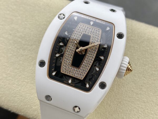 RICHARD MILLERM RM07-01 Ceramic BBA Factory Best Edition White Rubber Strap - Best Replica Watches Store For Sale!
