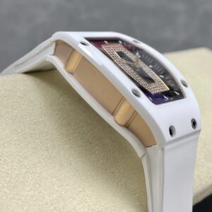 RICHARD MILLERM RM07-01 Ceramic BBA Factory Best Edition White Rubber Strap - Best Replica Watches Store For Sale!