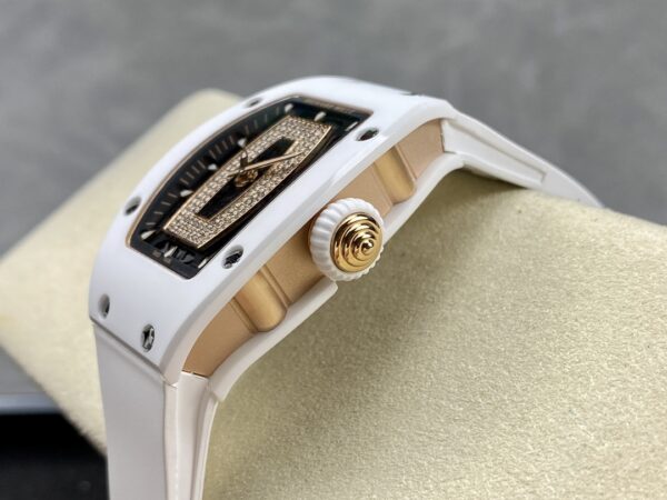RICHARD MILLERM RM07-01 Ceramic BBA Factory Best Edition White Rubber Strap - Best Replica Watches Store For Sale!