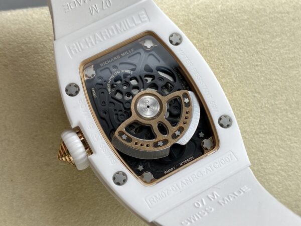 RICHARD MILLERM RM07-01 Ceramic BBA Factory Best Edition White Rubber Strap - Best Replica Watches Store For Sale!