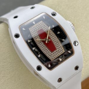 RICHARD MILLERM RM07-01 Ceramic BBA Factory Best Edition White Rubber Strap - Best Replica Watches Store For Sale!