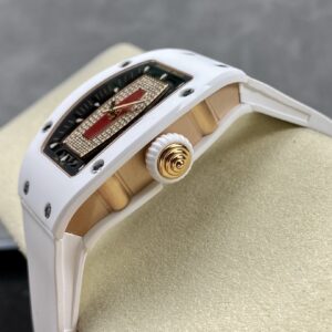 RICHARD MILLERM RM07-01 Ceramic BBA Factory Best Edition White Rubber Strap - Best Replica Watches Store For Sale!