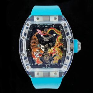 RICHARD MILLERM RM51 Transparent Tourbillon RM Factory Best Edition Tiger/Dragon Dial - Best Replica Watches Store For Sale!