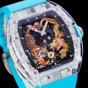 RICHARD MILLERM RM51 Transparent Tourbillon RM Factory Best Edition Tiger/Dragon Dial - Best Replica Watches Store For Sale!