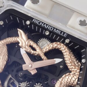 RICHARD MILLERM RM51 Transparent Tourbillon RM Factory Best Edition RG Tiger/Dragon Dial - Best Replica Watches Store For Sale!