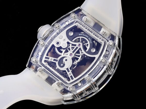 RICHARD MILLERM RM51 Transparent Tourbillon RM Factory Best Edition RG Tiger/Dragon Dial - Best Replica Watches Store For Sale!