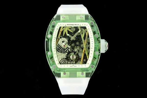 RICHARD MILLERM RM26-01 Tourbillon Green Transparent RM Factory Best Edition Panda Dial - Best Replica Watches Store For Sale!