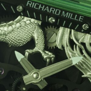 RICHARD MILLERM RM57 Green Transparent RM Factory Best Edition Silver Dragon Eagle Dial - Best Replica Watches Store For Sale!