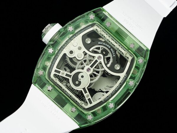 RICHARD MILLERM RM57 Green Transparent RM Factory Best Edition Silver Dragon Eagle Dial - Best Replica Watches Store For Sale!