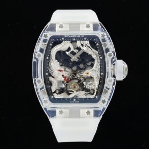 RICHARD MILLERM RM57 Tourbillon RM Factory Best Edition Silver Dragon Eagle Dial - Best Replica Watches Store For Sale!
