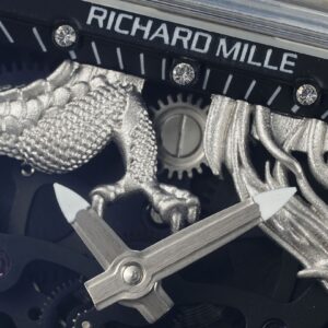 RICHARD MILLERM RM57 Tourbillon RM Factory Best Edition Silver Dragon Eagle Dial - Best Replica Watches Store For Sale!