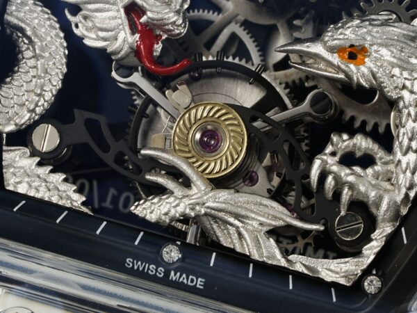 RICHARD MILLERM RM57 Tourbillon RM Factory Best Edition Silver Dragon Eagle Dial - Best Replica Watches Store For Sale!