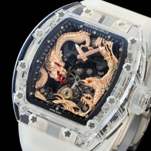 RICHARD MILLERM RM57 Tourbillon RM Factory Best Edition Gold Dragon Eagle Dial - Best Replica Watches Store For Sale!