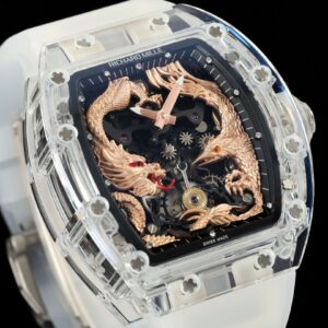 RICHARD MILLERM RM57 Tourbillon RM Factory Best Edition Gold Dragon Eagle Dial - Best Replica Watches Store For Sale!
