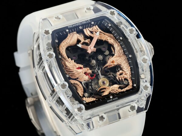 RICHARD MILLERM RM57 Tourbillon RM Factory Best Edition Gold Dragon Eagle Dial - Best Replica Watches Store For Sale!