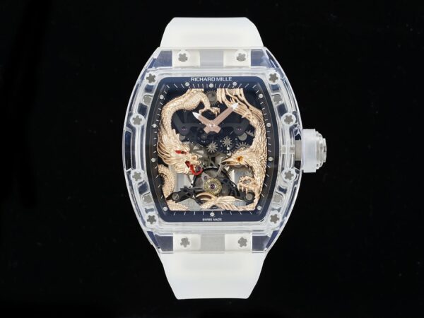 RICHARD MILLERM RM57 Tourbillon RM Factory Best Edition Gold Dragon Eagle Dial - Best Replica Watches Store For Sale!