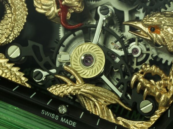 RICHARD MILLERM RM57 Green Transparent RM Factory Best Edition Gold Dragon Eagle Dial - Best Replica Watches Store For Sale!