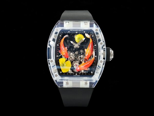 RICHARD MILLERM RMS10 Tourbillon Transparent RM Factory Best Edition Koi Fish Dial - Best Replica Watches Store For Sale!