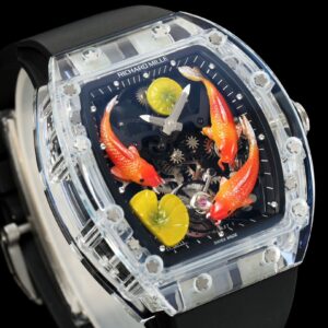 RICHARD MILLERM RMS10 Tourbillon Transparent RM Factory Best Edition Koi Fish Dial - Best Replica Watches Store For Sale!