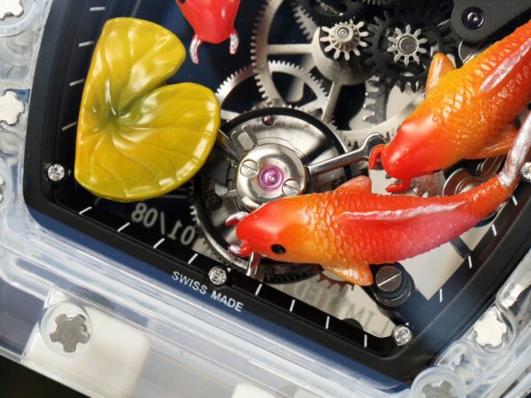 RICHARD MILLERM RMS10 Tourbillon Transparent RM Factory Best Edition Koi Fish Dial - Best Replica Watches Store For Sale!