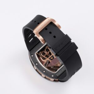 RICHARD MILLERM RM47 Tourbillon PVD YSF Best Edition Samurai Dial on Black Rubber Strap - Best Replica Watches Store For Sale!