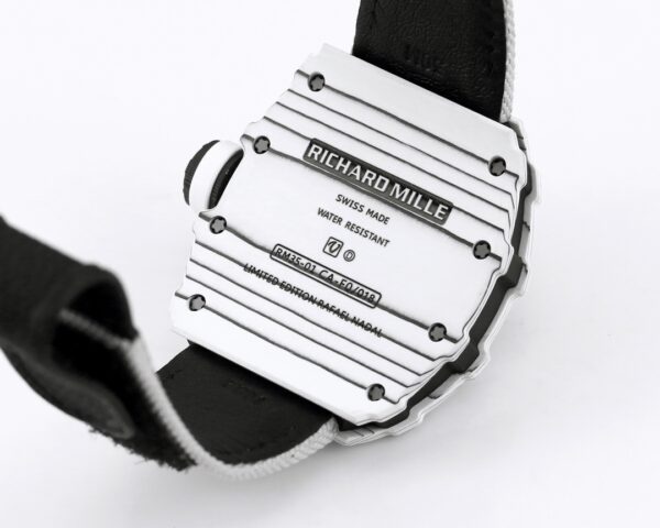 RICHARD MILLE RM35-01 White Carbon BBR Factory Best Edition White Nylon Strap - Best Replica Watches Store For Sale!