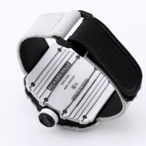 RICHARD MILLE RM35-01 White Carbon BBR Factory Best Edition White Nylon Strap - Best Replica Watches Store For Sale!