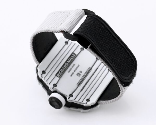 RICHARD MILLE RM35-01 White Carbon BBR Factory Best Edition White Nylon Strap - Best Replica Watches Store For Sale!