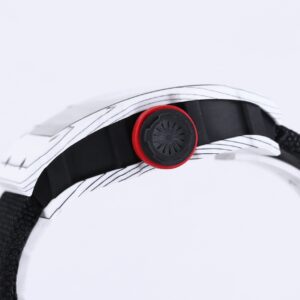 RICHARD MILLE RM35-01 White Carbon BBR Factory Best Edition Black Nylon Strap - Best Replica Watches Store For Sale!