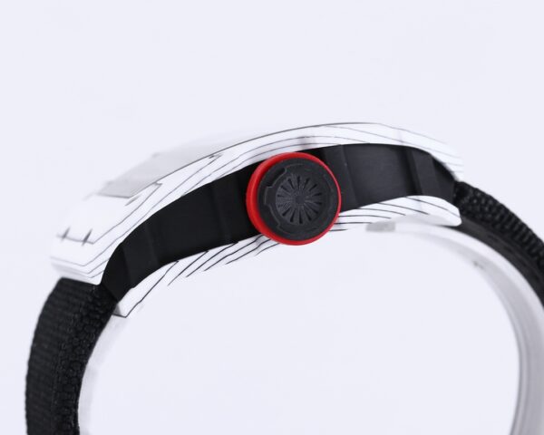 RICHARD MILLE RM35-01 White Carbon BBR Factory Best Edition Black Nylon Strap - Best Replica Watches Store For Sale!