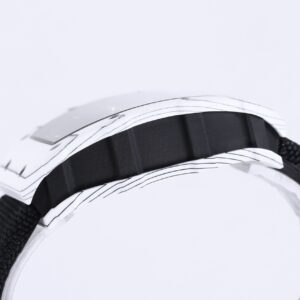 RICHARD MILLE RM35-01 White Carbon BBR Factory Best Edition Black Nylon Strap - Best Replica Watches Store For Sale!