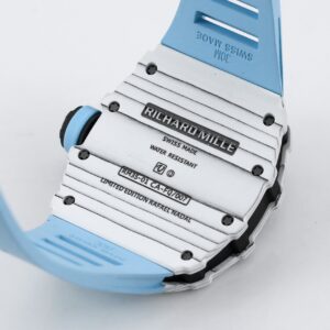 RICHARD MILLE RM35-01 White Carbon BBR Factory Best Edition Blue Rubber Strap - Best Replica Watches Store For Sale!