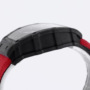 RICHARD MILLE RM35-01 Black Carbon BBR Factory Best Edition Red Nylon Strap - Best Replica Watches Store For Sale!