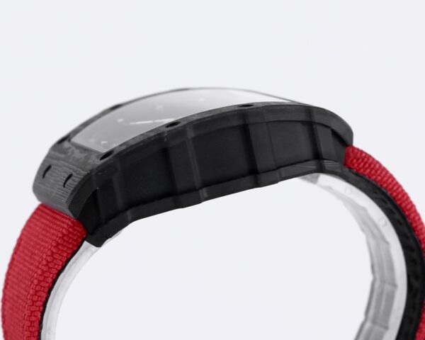 RICHARD MILLE RM35-01 Black Carbon BBR Factory Best Edition Red Nylon Strap - Best Replica Watches Store For Sale!