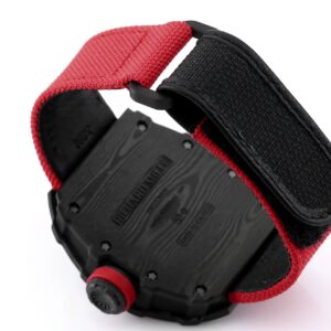RICHARD MILLE RM35-01 Black Carbon BBR Factory Best Edition Red Nylon Strap - Best Replica Watches Store For Sale!