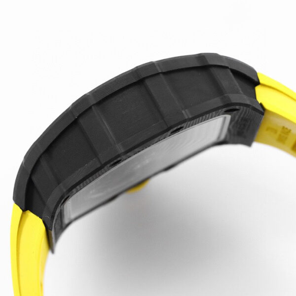 RICHARD MILLE RM35-02 Black Carbon BBR Factory Best Edition Yellow Rubber Strap - Best Replica Watches Store For Sale!