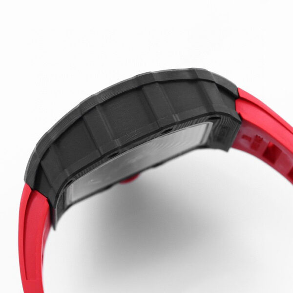 RICHARD MILLE RM35-02 Black Carbon BBR Factory Best Edition Red Rubber Strap - Best Replica Watches Store For Sale!