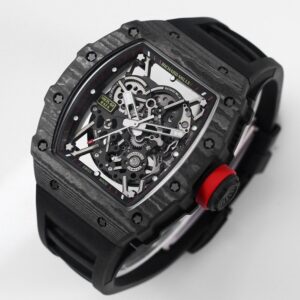 RICHARD MILLE RM35-02 Black Carbon BBR Factory Best Edition Black Rubber Strap - Best Replica Watches Store For Sale!