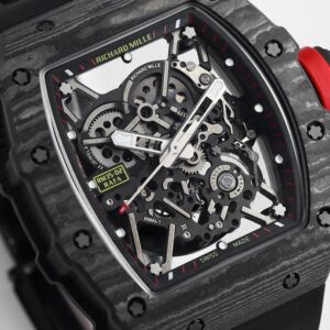 RICHARD MILLE RM35-02 Black Carbon BBR Factory Best Edition Black Rubber Strap - Best Replica Watches Store For Sale!