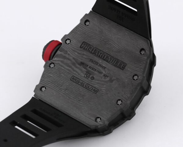 RICHARD MILLE RM035 RM35-01 Black Carbon BBR Factory Best Edition Skeleton Dial on Black Rubber Strap Clone RMUL3 - Best Replica Watches Store For Sale!