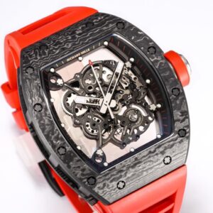 RICHARD MILLE RM055 NTPT BBR Factory Best Edition Red Rubber Strap - Best Replica Watches Store For Sale!