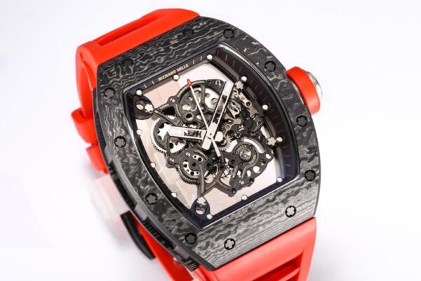 RICHARD MILLE RM055 NTPT BBR Factory Best Edition Red Rubber Strap - Best Replica Watches Store For Sale!