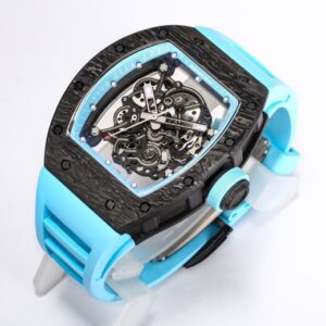RICHARD MILLE RM055 NTPT BBR Factory Best Edition Blue Rubber Strap - Best Replica Watches Store For Sale!